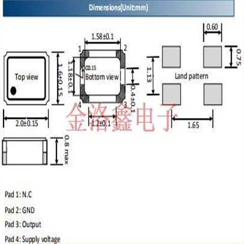 艾西迪高品質晶振,TX20SE溫度補償晶體振蕩器,TX20SE1600ROKBXHL-PF[16MHz]晶振