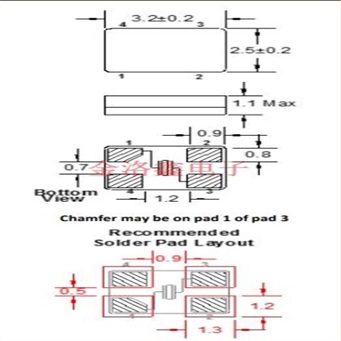 FC3BQBBMM25.0-T3,5G網絡基礎設施晶振,FC3BQ晶振,3225晶振