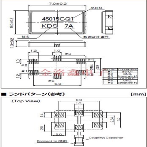 1D44818GQ1,DSF753SBF貼片晶振,KDS無源晶振,移動設備晶振