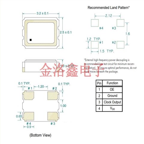 HX3125006Q,臺灣DIODES晶振,服務器系統晶振,汽車設備晶振