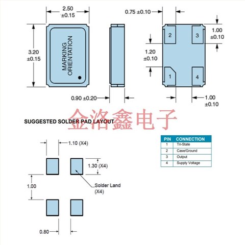 EB13E2E2H-48.000MTR,小型貼裝晶振,Ecliptek日蝕晶振