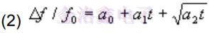 預(yù)測(cè)OCXO振蕩器老化相關(guān)性的擬合算法