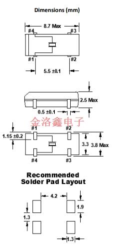 FKFSREIHM0.032768-T3,FOX?？怂咕д?FSRLF諧振器,8038晶振